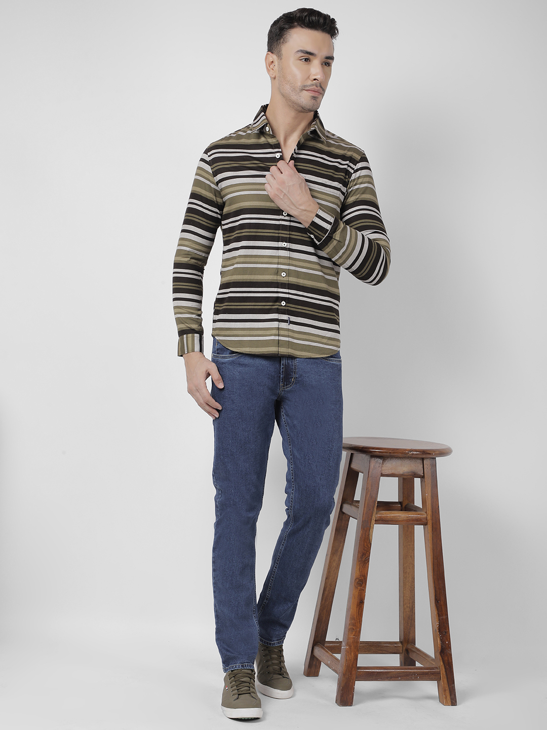 Numero Uno Men Faded Blue Jeans